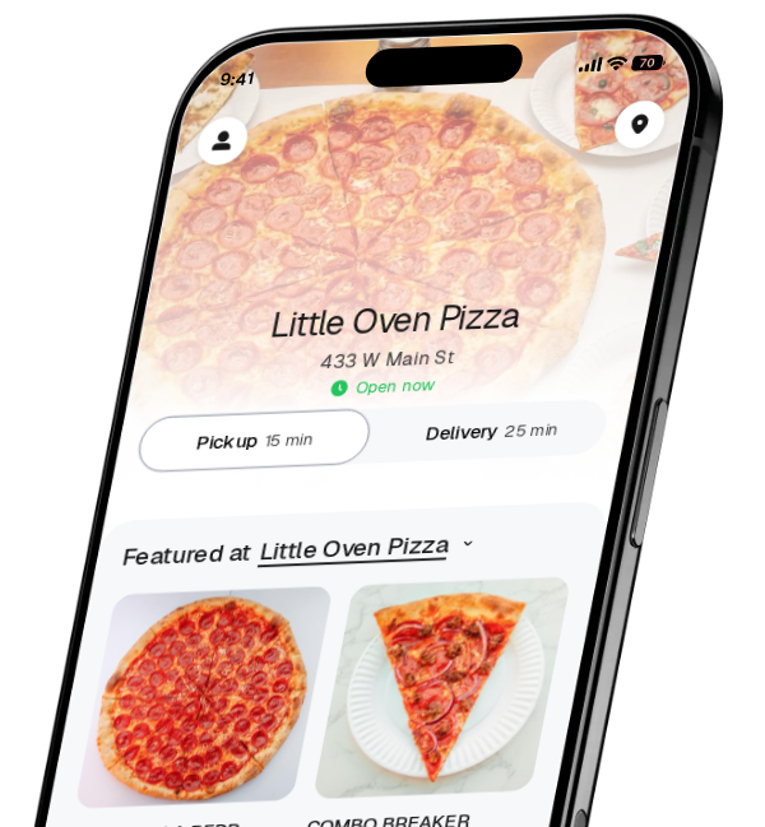 Little Oven Pizza app preview